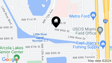Map of 1120 NW 89th St, Miami FL, 33150