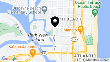 Map of 7333 Dickens Ave, Miami Beach FL, 33141