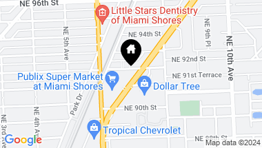 Map of 9190 Biscayne Blvd, Miami Shores FL, 33138