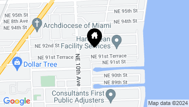 Map of 1069 NE 91st Ter, Miami Shores FL, 33138