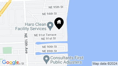 Map of 1241 NE 91st Ter, Miami Shores FL, 33138