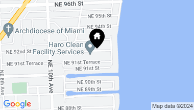 Map of 1236 NE 92nd St, Miami Shores FL, 33138