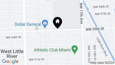 Map of 1878 NW 95th St, Miami FL, 33147