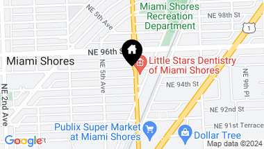 Map of 9430 NE 6th Ave, Miami Shores FL, 33138