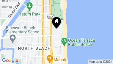 Map of 7717 Atlantic Way, Miami Beach FL, 33141