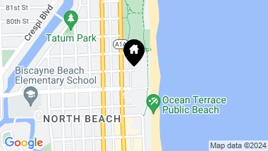 Map of 7737 Atlantic Way, Miami Beach FL, 33141