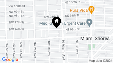 Map of 46 NW 96 st, Miami Shores FL, 33150
