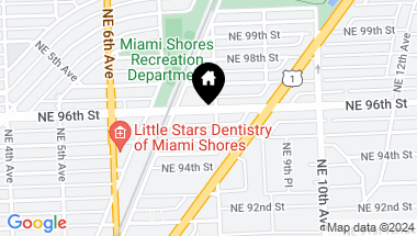 Map of 790 NE 96th St, Miami Shores FL, 33138