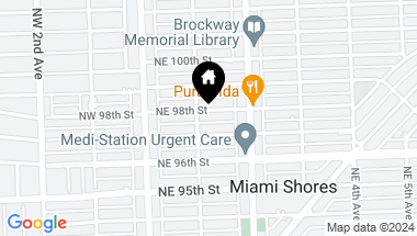Map of 112 NE 98th St, Miami Shores FL, 33138