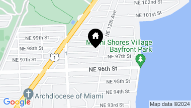 Map of 1181 NE 97th St, Miami Shores FL, 33138