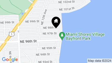 Map of 1279 NE 97th St, Miami Shores FL, 33138