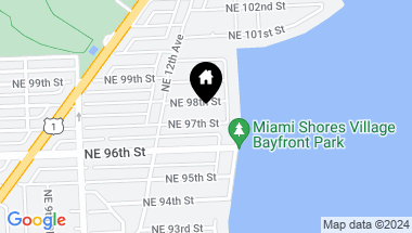 Map of 1259 NE 97th St, Miami Shores FL, 33138