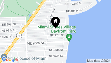 Map of 1238 NE 98th St, Miami Shores FL, 33138