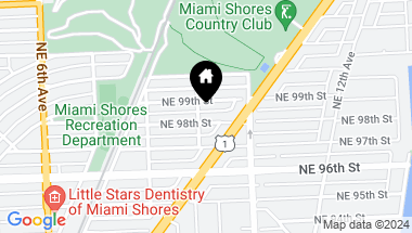 Map of 913 NE 98th St, Miami Shores FL, 33138