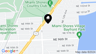 Map of 1059 NE 98th St, Miami Shores FL, 33138