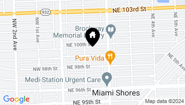Map of 123 NE 99th St, Miami Shores FL, 33138