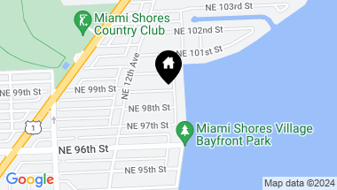 Map of 1296 NE 99th St, Miami Shores FL, 33138
