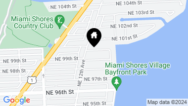 Map of 1226 NE 100th St, Miami Shores FL, 33138