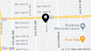 Map of 101 NW 101st St, Miami Shores FL, 33150