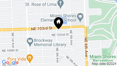 Map of 10205 NE 4th Ave, Miami Shores FL, 33138