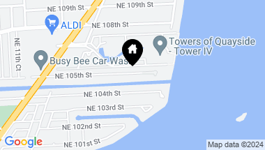 Map of 1610 NE 105th St # A12, Miami Shores FL, 33138