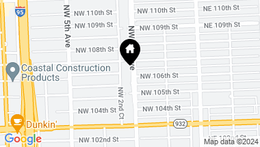 Map of 10604 NW 2nd Ave, Miami Shores FL, 33150