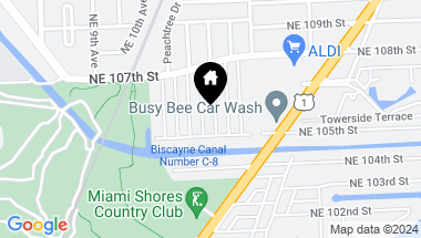 Map of 10618 NE 11th Ave, Miami Shores FL, 33138