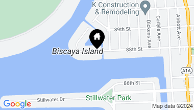 Map of 1236 Biscaya Dr, Surfside FL, 33154
