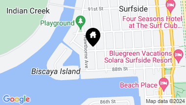 Map of 1000 89th St, Surfside FL, 33154