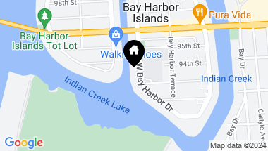 Map of 9350 W Bay Harbor Dr # B Unit: PH-B, Bay Harbor Islands FL, 33154