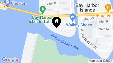 Map of 9420 W BROADVIEW DR, Bay Harbor Islands FL, 33154