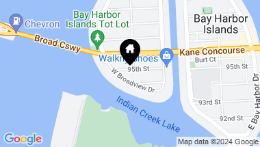 Map of 1310 95th St, Bay Harbor Islands FL, 33154
