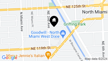Map of 225 NE 121st Ter, North Miami FL, 33161