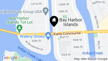 Map of 9660 W Bay Harbor Dr # 5B, Bay Harbor Islands FL, 33154