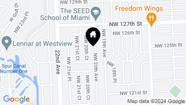 Map of 12430 NW 20th Ave, Miami FL, 33167