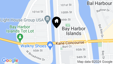 Map of 9760 W Bay Harbor Dr # 303, Bay Harbor Islands FL, 33154