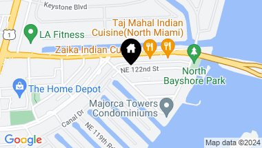 Map of 2110 NE 122nd St, North Miami FL, 33181
