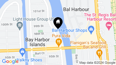 Map of 9781 E Bay Harbor # 601, Bay Harbor Islands FL, 33154