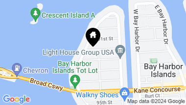 Map of 1310 100th St, Bay Harbor Islands FL, 33154