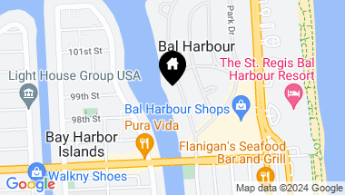 Map of 74 Bal Bay Dr, Bal Harbour FL, 33154