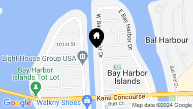 Map of 9940 W Bay Harbor Dr, Bay Harbor Islands FL, 33154