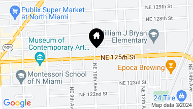 Map of 1001 NE 125TH ST, NORTH MIAMI FL, 33161