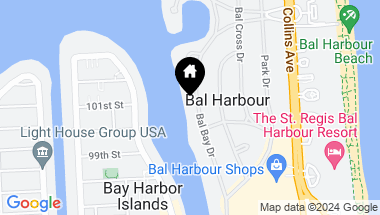 Map of 122 Bal Bay Dr, Bal Harbour FL, 33154