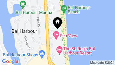 Map of 9999 Collins Ave # 17D, Bal Harbour FL, 33154
