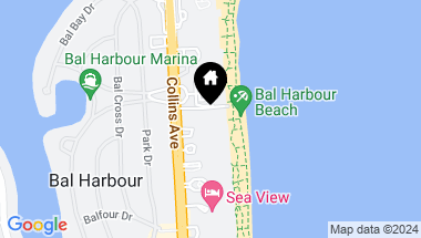 Map of 10185 Collins Ave, Bal Harbour FL, 33154