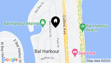 Map of 194 Park Dr, Bal Harbour FL, 33154