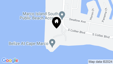 Map of 940 CAPE MARCO DRIVE, 603, Marco Island FL, 34145
