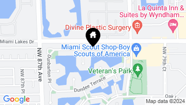 Map of 8400 Menteith Ter, Miami Lakes FL, 33016