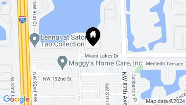 Map of 8824 NW 154th Ter, Miami Lakes FL, 33018