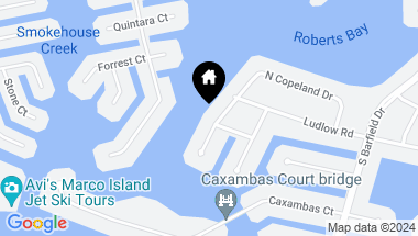 Map of 830 W Copeland DR, MARCO ISLAND FL, 34145